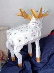 форма санта: Большая декоративная фигура северного оленя (ручная работа — 3