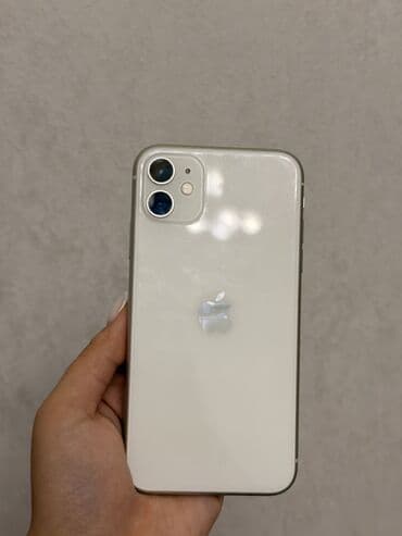 телефон сломанный: IPhone 11, Б/у, 128 ГБ, Белый, Коробка, 71 % — 1