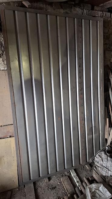 лист железо: Металлические ворота для гаража/хозпомещения. Размер 2 штуки 1.3х2 — 1