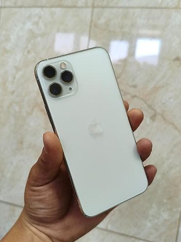 IPhone 11 Pro, Б/у, 256 ГБ, Белый, Чехол, Зарядное устройство, Защитное стекло, 86 %