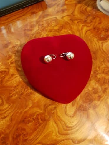 свадебные платья для покрытых: Сережки,серебро с позолотом — 1