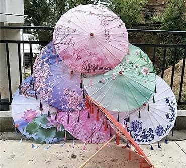 большой зонтик: Сдаются в аренду Японские/китайские декоративные зонты. - Тип: ручные — 1