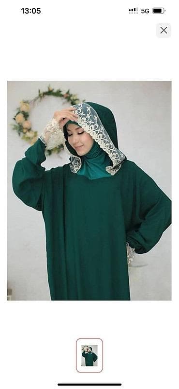 одежда для намаза: Женский молитвенный комплект в пол с капюшоном Все размеры есть - — 8