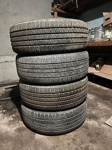 Шиналар: Шиналар 235 / 55 / R 19, Жай, Колдонулган, Комплект, Жол тандабастар (АТ/МТ), Корея, Hankook — 1