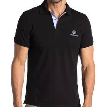 Футболкалар: ROBERTO CAVALLI. Поло с коротким рукавом и вышитым логотипом. Вышитый — 2