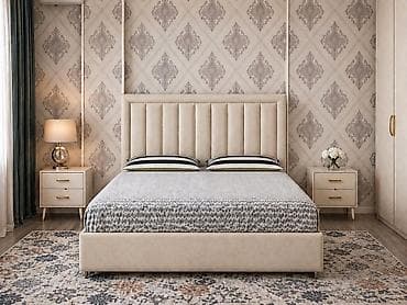 мебел спальный: Спальный гарнитур, Б/у, Двуспальная кровать, цвет - Бежевый — 3