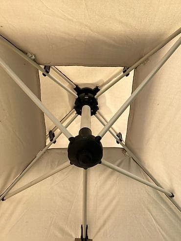 маскидный сетка: Пляжно-садовый зонт с боковой стойкой и верхней вентиляционной секцией — 6