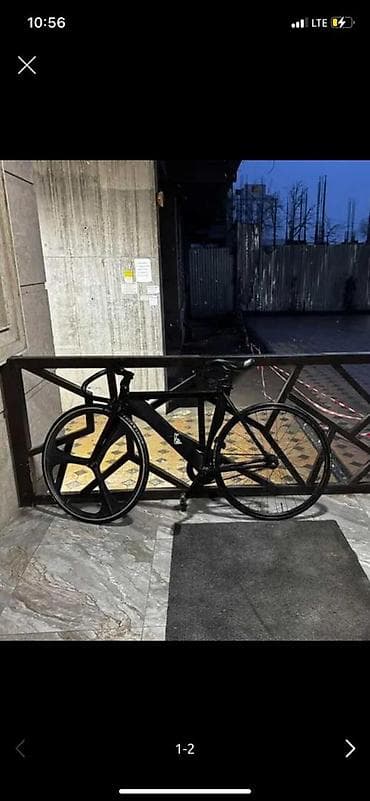 двухподвесный велосипед бишкек: Аэродинамический шоссейный/трековый велосипед в минималистичном черном — 1