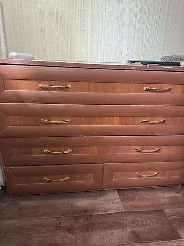 комоды для вещи: Комод для одежды, Без зеркала, ЛДСП, цвет - Коричневый — 1