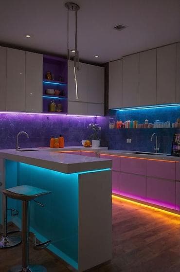 neon: Светодиодная подсветка для кухни и интерьера и комнат - Тип — 4