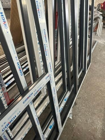 для ламинации: Готовое алюминиевое окно, Тип окна: Панорамные, Декоративные особенности: Другие особенности, Новый, Бесплатная установка, Без рассрочки — 4