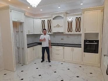 нарын мебель: Ашкана гарнитуру, Жаңы, түсү - Саргыч боз, МДФ — 1