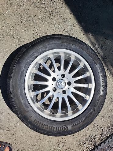 Колеса в сборе 225 / 60 / R 17, Лето, Б/у, 1 шт, Легковые, Литые, отверстий - 5