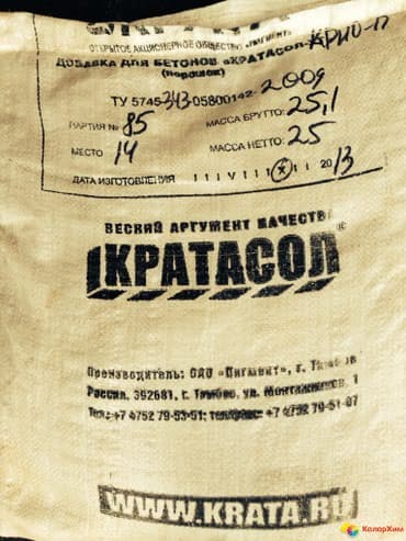 Противоморозная добавка с пластификатором Кратасол Крио П -