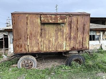 вагон на колесах: Передвижной металлический вагончик на шасси (одноосная тележка) — 3