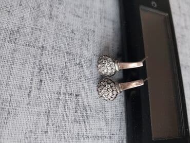 бу серебро: Серьги серебрянные с позолотой и с английским прочным замком, в — 2