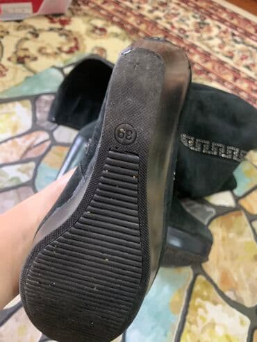 сапоги из натурального меха и кожи: Сапоги Замшевые на платформе очень удобные ! Покупали в России — 5