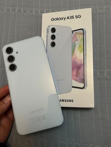 Samsung Galaxy A35, 256 ГБ, цвет - Голубой at lalafo.kg Samsung Galaxy A35, 256 ГБ, цвет - Голубой