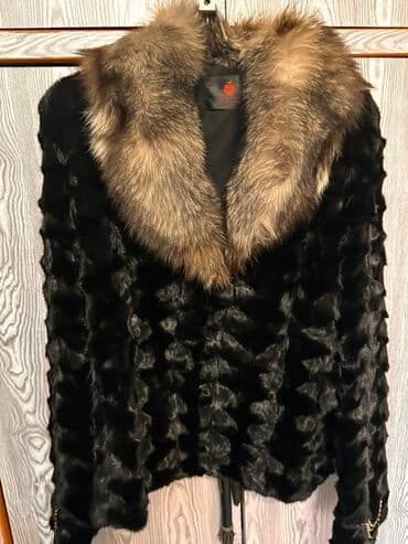 Шуба, Норка, Короткая модель, XL