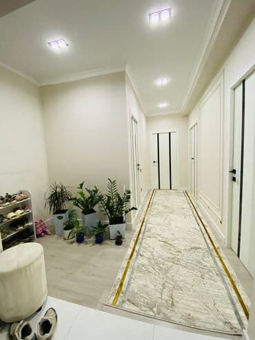 ихлас квартиры в рассрочку ош: 3 бөлмө, 87 кв. м, Элитка, 7 кабат, Дизайнердик ремонт — 1