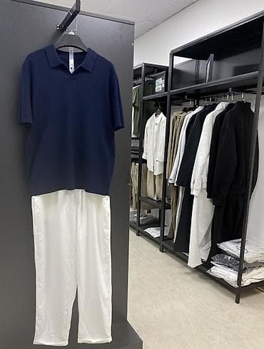 джинсы биг бои: Мужская вязана поло-футболка с коротким рукавом Цена за комплект:3200с — 1