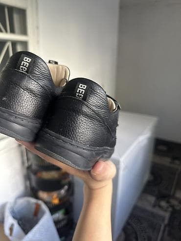 обувь рабочий: Детские черные туфли/кроссовки для школы - Модель: Babotou Kids Shoes — 7