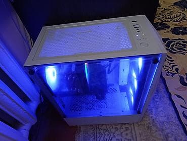 pc case: Игровой/рабочий ПК с изящным белым корпусом и подсветкой + изогнутый — 4