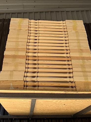 балясины перилы: Готовая балясина, Материал: Дерево, Для лестницы — 1