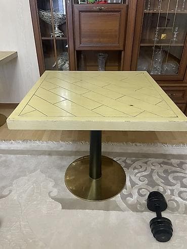 Столы для кафе: Стол для кафе, Б/у, Прямоугольный, Самовывоз, Платная доставка, цвет - Бежевый — 6