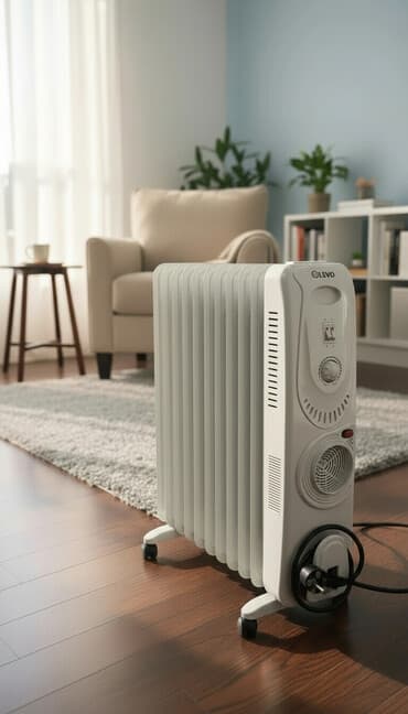 боллер: Май менен иштеген жылыткыч Секциялардын саны: 10 жана андан көп, Камтылган желдеткич — 1