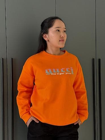 женские батники: Свитшот, С надписью, 2XL — 6