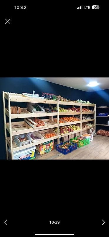 полки для магазин: Полка для овощей, Новый, Дерево, Самовывоз — 5