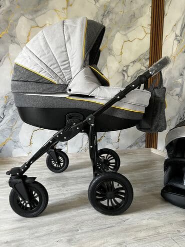 купить прогулочную коляску недорого: Коляска, цвет - Серебристый, Новый — 9