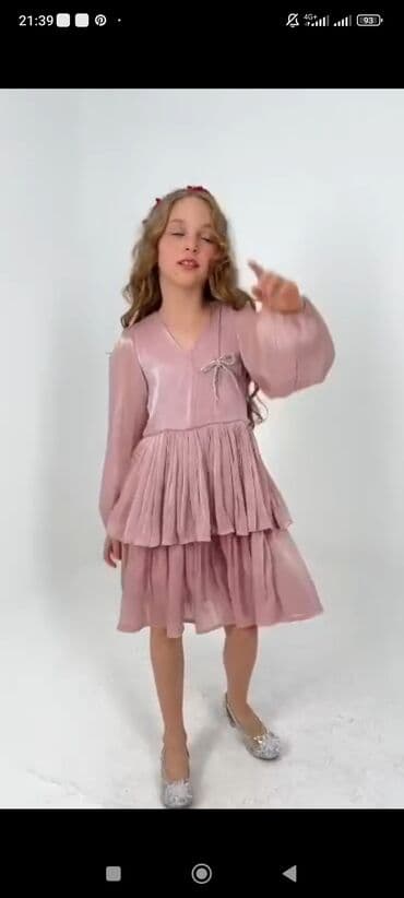 детские купальники с фламинго: Детское платье, цвет - Розовый, Новый — 5