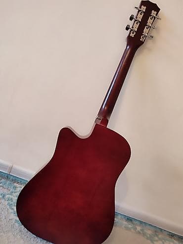 Спорт и хобби: Акустическая гитара 38" с вырезом (cutaway) + чехол - Размер: 38 — 4