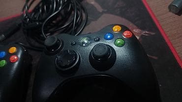 Видеоигры и приставки: Проводные геймпады Xbox 360 (USB) 2 джойстика = 2000 сом - Xbox 360 с — 2