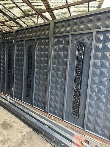 Распашные ворота: Металлические ворота и калитки из профиля - Материал: стальной каркас — 2