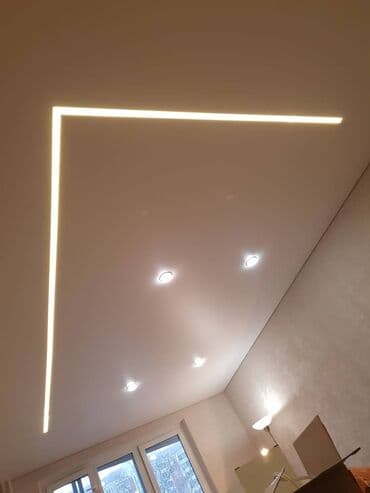 шпатель для натяжных потолков: Керме шыптар 3D потолоктор, Жылтырак, Жылтырабаган Акысыз ченөө, Кепилдиги, Акысыз консультация — 9