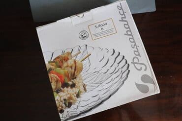 я ищу посуда: Новый комплект тарелок Pasabahce 6 шт. Прозрачное стекло Диаметр 24 см — 3