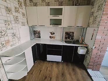 silver kitchen: Кухонный гарнитур угловой, современный дизайн - Планировка — 2