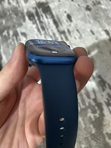 mi store: Смарт‑часы в стиле Apple Watch, корпус и ремешок в темно‑синем цвете — 4