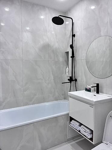 Недвижимость: 1 комната, 45 м², Киргизия 1 107 серия, 7 этаж, Свежий ремонт — 7