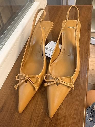 Туфли, 38, Mango, Новый, цвет - Бежевый, Самовывоз