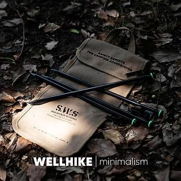Набор колышков для палатки WELLHIKE S.W.S с чехлом 8 колышков 30 см + — 3