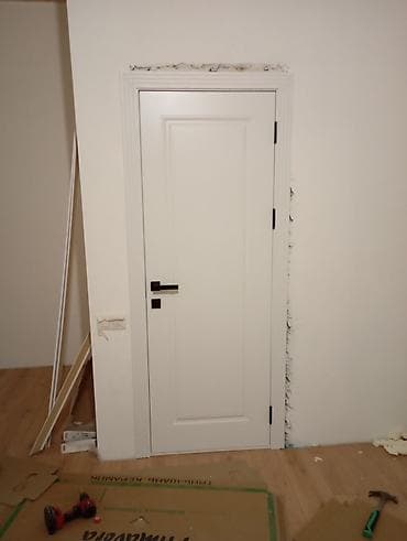 ешик уйдун: Үйлөр жана батирлер үчүн эшик, Металлдан, Эки эшиктуу, Айнек менен, түсү - Ак — 5