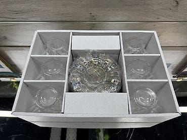 сткл: Набор чайных чашек с блюдцами DIAMONDS — 12 предметов - Состав: 6 — 3