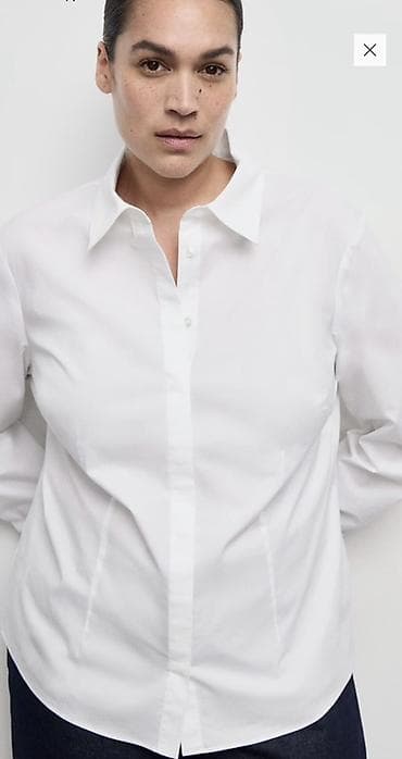 атлас рубашка: Продам новую белую рубашку от Mango приталенного кроя, размер ХС на С — 1