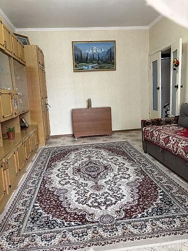 flat osh: 1 комната, 35 м², 12 мкр 106 серия, 9 этаж — 4