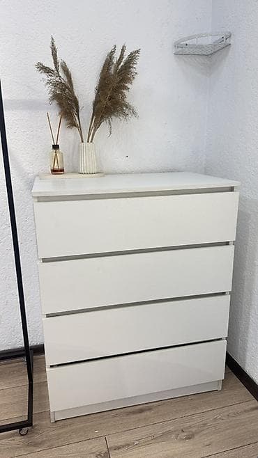 Комод для одежды, Б/у, Без зеркала, ЛДСП, цвет - Белый, Самовывоз