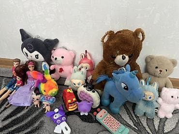 игра в кальмара игрушки: Большой набор детских игрушек. Состав: - Мягкие игрушки: несколько — 1